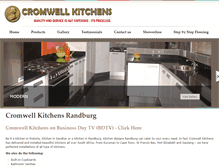 Tablet Screenshot of cromwellkitchens.co.za